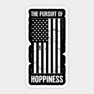 American Flag | Beer And The Pursuit Of Hoppiness Sticker